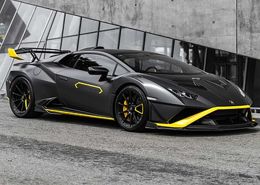 Lamborghini Huracan STO: Black and Yellow