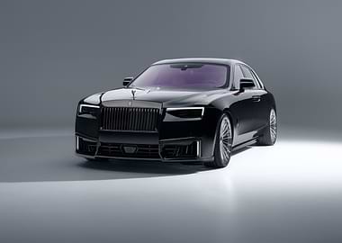 Black Rolls-Royce Ghost Front View