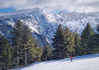 snowy slope at Bansko ski resort