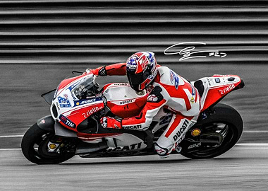 Casey Stoner Motorcycle Racing on Track