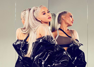 Ariana Grande Posing in Mirror