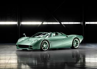 Mint Green Pagani Roadster