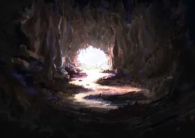 Warm cave entrance