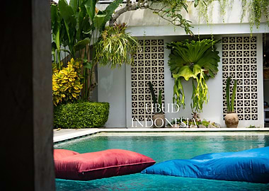 Ubud, Indonesia: Poolside Relaxation