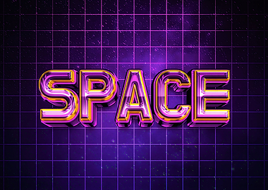 Retro Space Text Effect