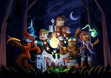 Hytale Game Pixel Art Characters