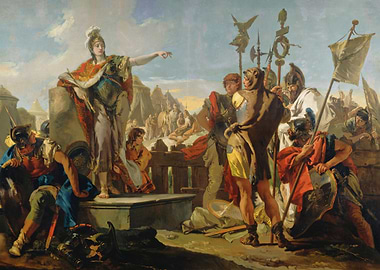 Queen Zenobia Addressing Her Soldiers