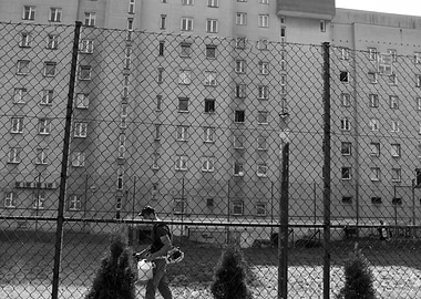 Black and White Urban Landscape