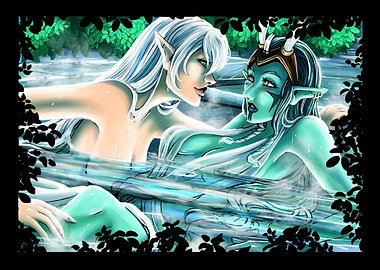 Desire - Two Elves in a Hot Spring