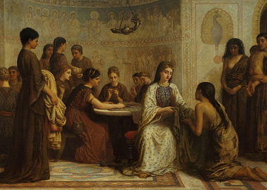 Classical Era Women's Gathering Painting