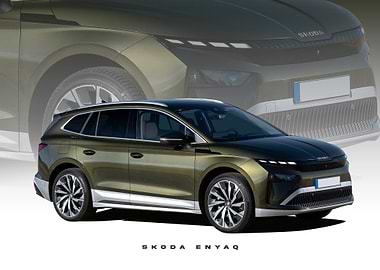 Skoda Enyaq Olive Green Car