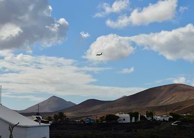 Above the Volcanic Island – Lanzarote