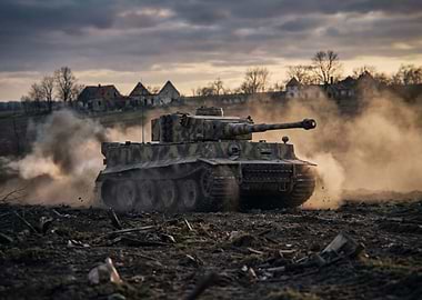 Tiger Tank in Action