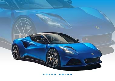 Blue Lotus Emira Sports Car