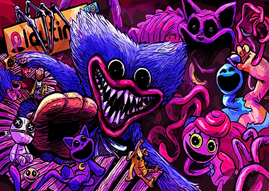 Poppy Playtime characters digital art