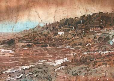 Busan Temple Korean Buddhist Seascape