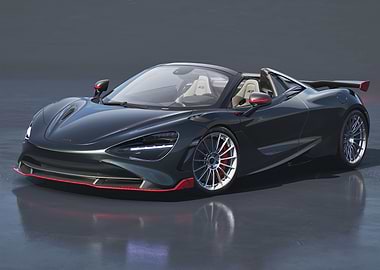 Sleek Dark Green McLaren Sports Car