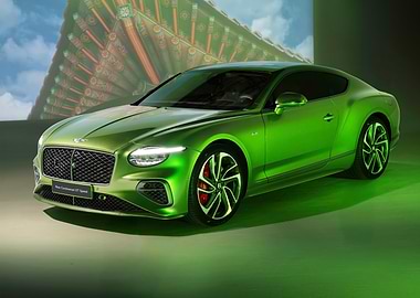 Green Bentley Continental GT Speed