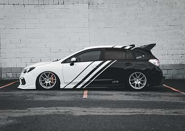 Car Two-Tone Subaru WRX Hatchback