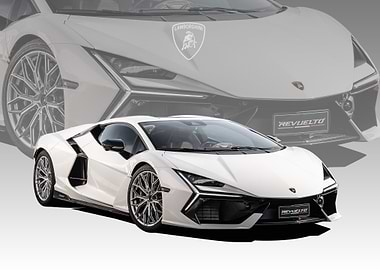 White Lamborghini Revuelto
