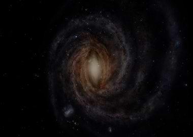 Spiral Galaxy in Deep Space