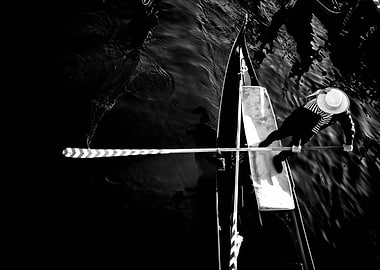 Black and White Gondola Ride