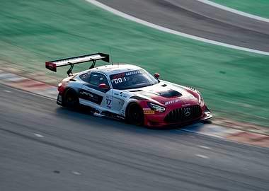 Mercedes-AMG GT3 Race Car on Track