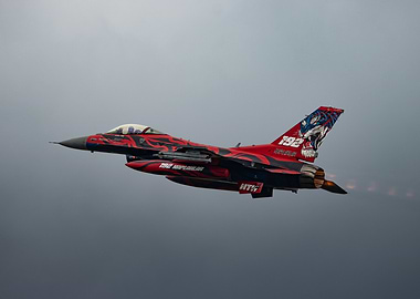 F-16 Afterburner Takeoff into the grey Sky!