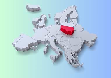 Poland on Europe Map