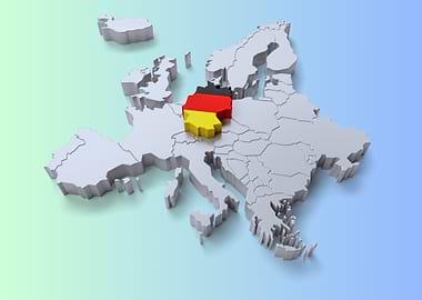 Germany on Europe Map