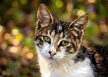 Portrait of a Tabby Cat