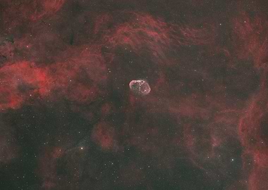 Crescent Nebula in SHO