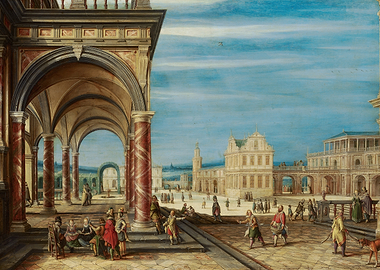 Renaissance Era Cityscape Painting