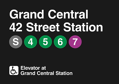 Grand Central 42 Street Station Sign
