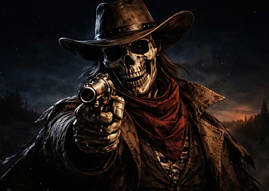 Undead Cowboy with Gun