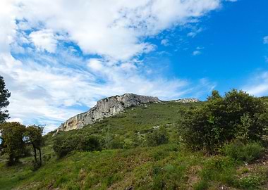 Photography of Mountain Landscape with Blue Sky in Provence in France