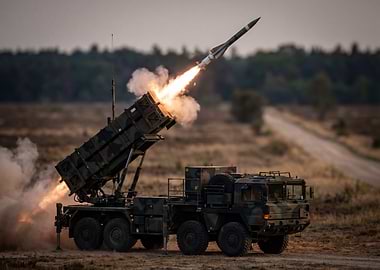 Missile Launch from Military Vehicle