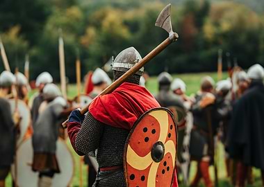 Harold at the battle of Hastings