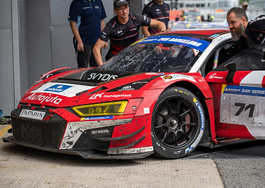 Red Race Car Pit Stop