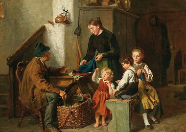 Family Scene Painting