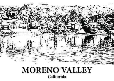 Moreno Valley California Waterfront Drawing