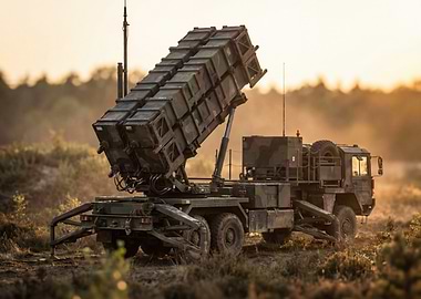 Patriot Missile System on Truck
