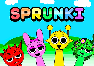Sprunki Cartoon Characters Illustration