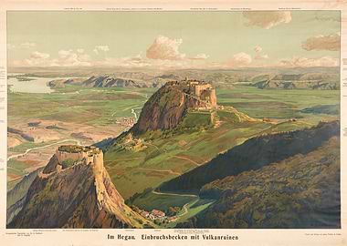 Hegau Landscape with Volcanic Ruins