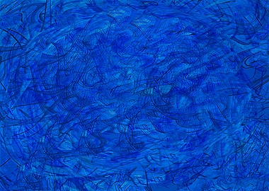 Abstract Blue Swirls and Lines DS13A