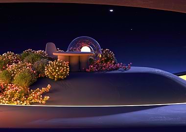 Surreal Garden Table with Dome