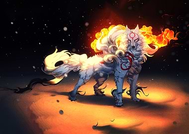 Okami Amaterasu Digital Art