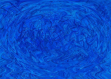 Abstract Blue Swirl NM1