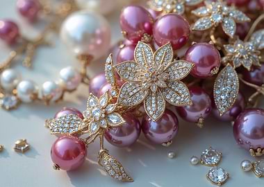 Elegant Pearl and Crystal Jewelry