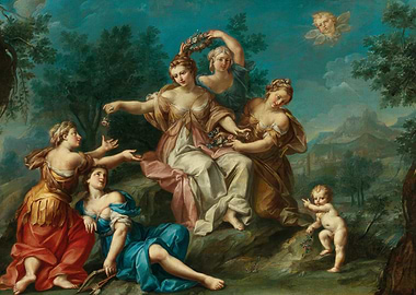 Allegory of Peace and the Arts Painting